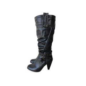 Tall Slouchy Boot w Wrap Detail